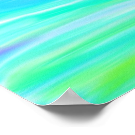 花の付いた猫 ポスター (角)