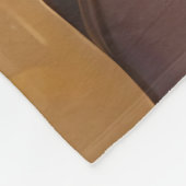 花の付いた美しいアフリカ系アメリカ人女性 フリースブランケット (角)