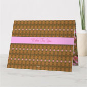 花の付いた黄色い蝶 カード (裏面)