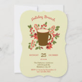 花の休日のブランチの招待状 招待状 (正面)