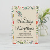 花の休日の挨拶ビジネス企業のなカード シーズンカード (スタンド正面)