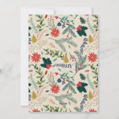 花の休日の挨拶ビジネス企業のなカード シーズンカード (裏面)