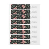 花の休日-差出人住所ラベル ラップアラウンドラベル (シート)
