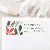 花の休日-差出人住所ラベル ラベル (インサイチュ)