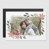 花の休日-磁気写真の挨拶状 (正面/裏面)