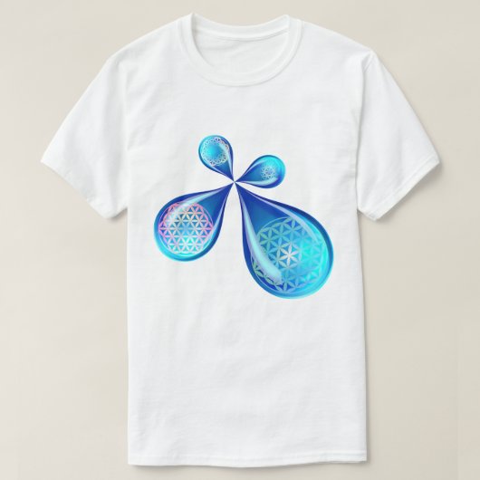 花の低下 Tシャツ (デザイン正面)