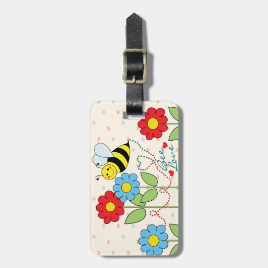 花の住所ののまわりに ラゲッジタグ (正面縦)