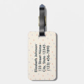 花の住所ののまわりに ラゲッジタグ (裏面縦)