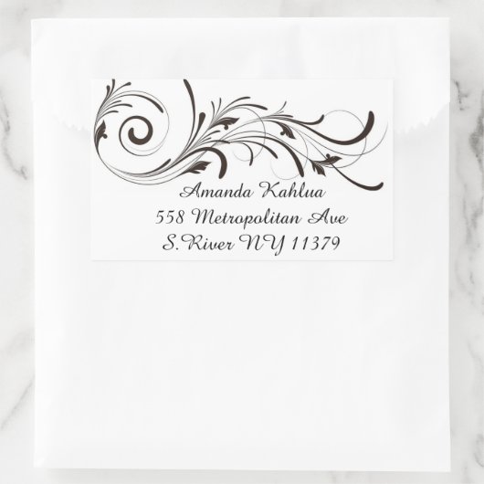 花の住所 シール (バッグ)