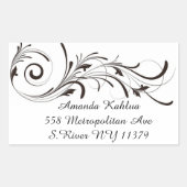 花の住所 シール (正面)