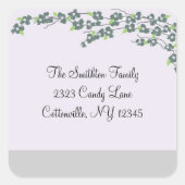 花の住所 シール (正面)