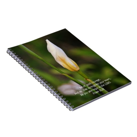 花の信仰の勇気祈りの言葉ジャーナル手帳 ノートブック (右側)