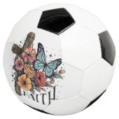 花の信仰の十字架 サッカーボール (3/4)