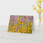 花の信仰の希望ワイルドフラワーノートカード カード (黄色い花)