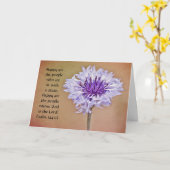 花の信仰の独身者ボタン詩編カード カード (黄色い花)