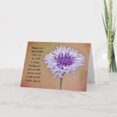 花の信仰の独身者ボタン詩編カード カード (正面)