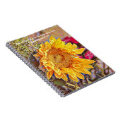 花の信仰ひまわり愛祈りの言葉雑誌 ノートブック (右側)