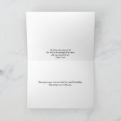 花の信仰アイボリーバラ同情カード カード (内部)