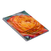 花の信仰オレンジのバラ愛の忍耐ジャーナル ノートブック (右側)