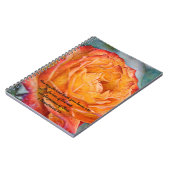 花の信仰オレンジのバラ愛の忍耐ジャーナル ノートブック (左側)