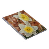 花の信仰ダフォディル誠実祈りの言葉 ノートブック (右側)