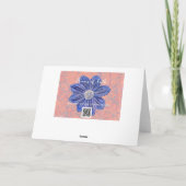 花の信仰ピンク花と聖なる書物、 経典カード カード (裏面)