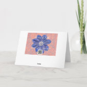 花の信仰詩篇27:1ノートカード カード (裏面)