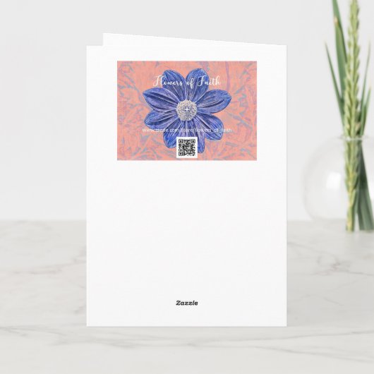 花の信仰誕生日恵みバラカード カード (裏面)