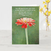 花の信仰《植物》百日草勇気付けられるカード カード (黄色い花)