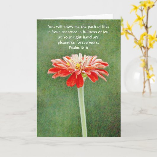 花の信仰《植物》百日草勇気付けられるカード カード (黄色い花)