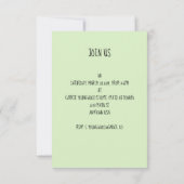 花の傘のシャワー 招待状 (裏面)