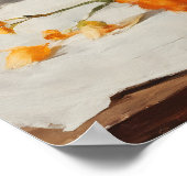 花の優雅さ：花瓶絵画の ポスター (角)