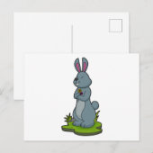 花の兎 ポストカード (正面/裏面)