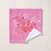 花の入れ墨 –  バスタオルセット (ウォッシュタオル)