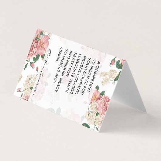 花の内装 名刺 (正面)