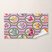 花の円 バスタオルセット (ハンドタオル)