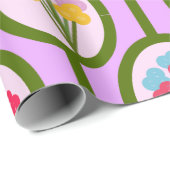 花の円 ラッピングペーパー (ロールコーナー)