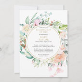 花の写真による追悼式 生の祭典 招待状 (正面)