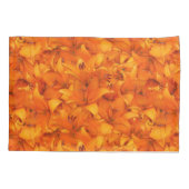 花の写真のオレンジ庭ユリ 枕カバー (裏面)