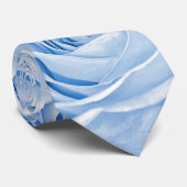 花の写真の可憐な淡いブルーはPic上がりました ネクタイ (ロール)