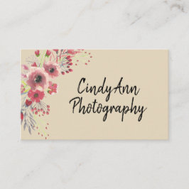 花の写真の名刺 名刺