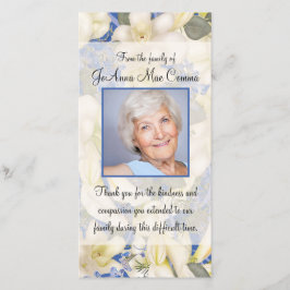 花の写真の悔やみや弔慰は蘭との感謝していしています サンキューカード