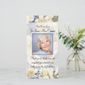 花の写真の悔やみや弔慰は蘭との感謝していしています サンキューカード (スタンド正面)