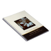 花の写真クレマティス3葬式ゲストブック ノートブック (右側)