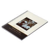 花の写真クレマティス3葬式ゲストブック ノートブック (左側)