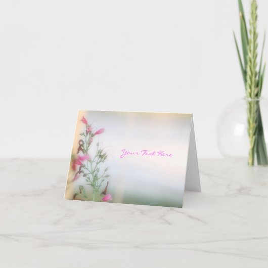 花の写真グリーティングカード カード (正面)