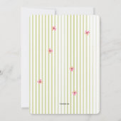 花の写真フレームの招待状 招待状 (裏面)