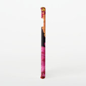 花の写真モダンピンクとオレンジのガーベラ SAMSUNG GALAXYケース (右側)