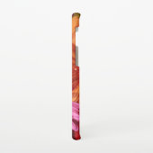 花の写真モダンピンクとオレンジのガーベラ SAMSUNG GALAXYケース (左側)