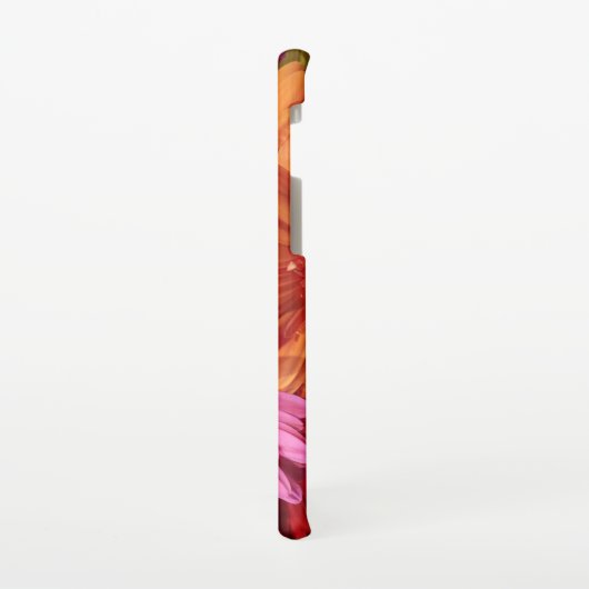 花の写真モダンピンクとオレンジのガーベラ SAMSUNG GALAXYケース (左側)